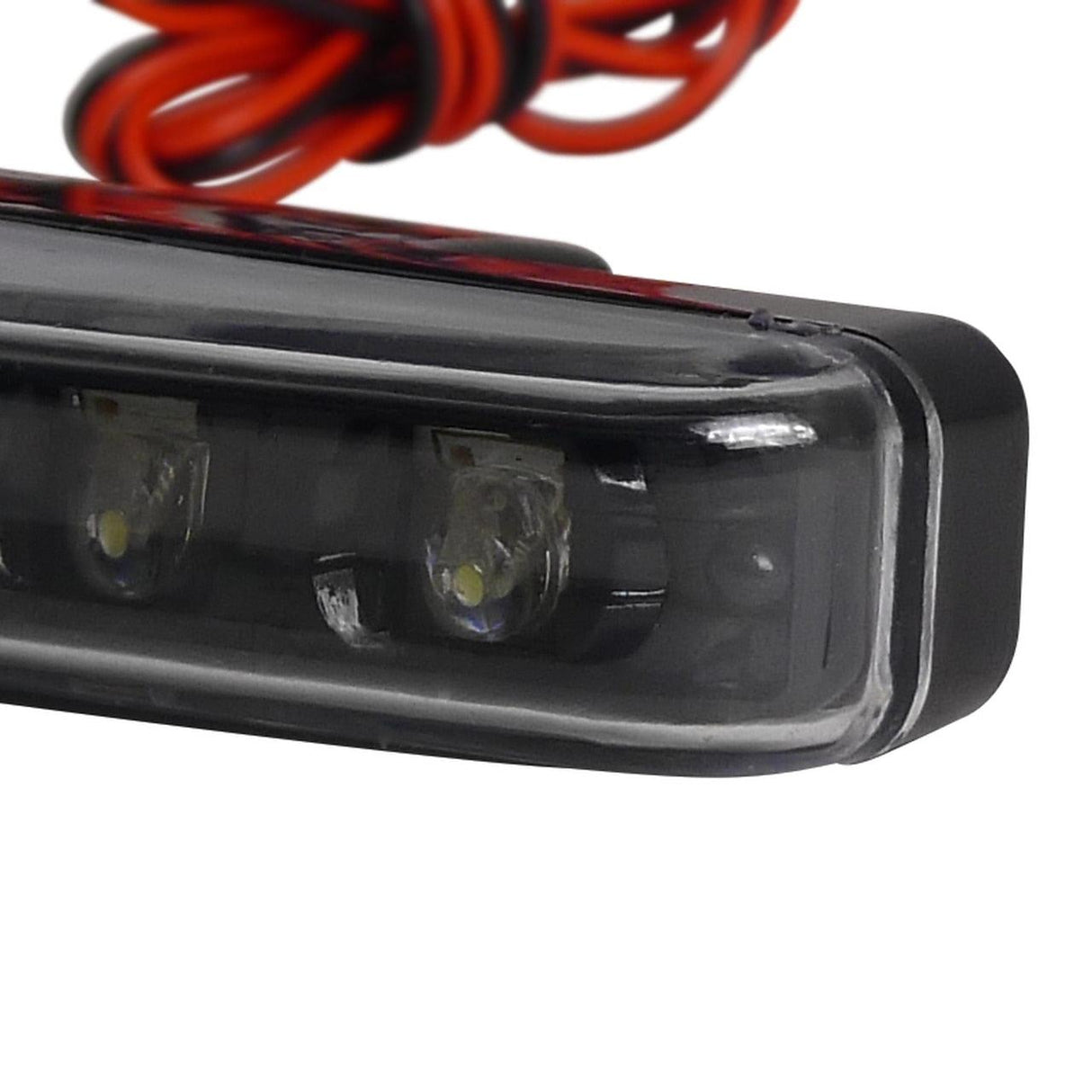 Spec-D Universal 4W 8 LED 6000K Daytime Running Lights - Matte Black or Chrome Housing