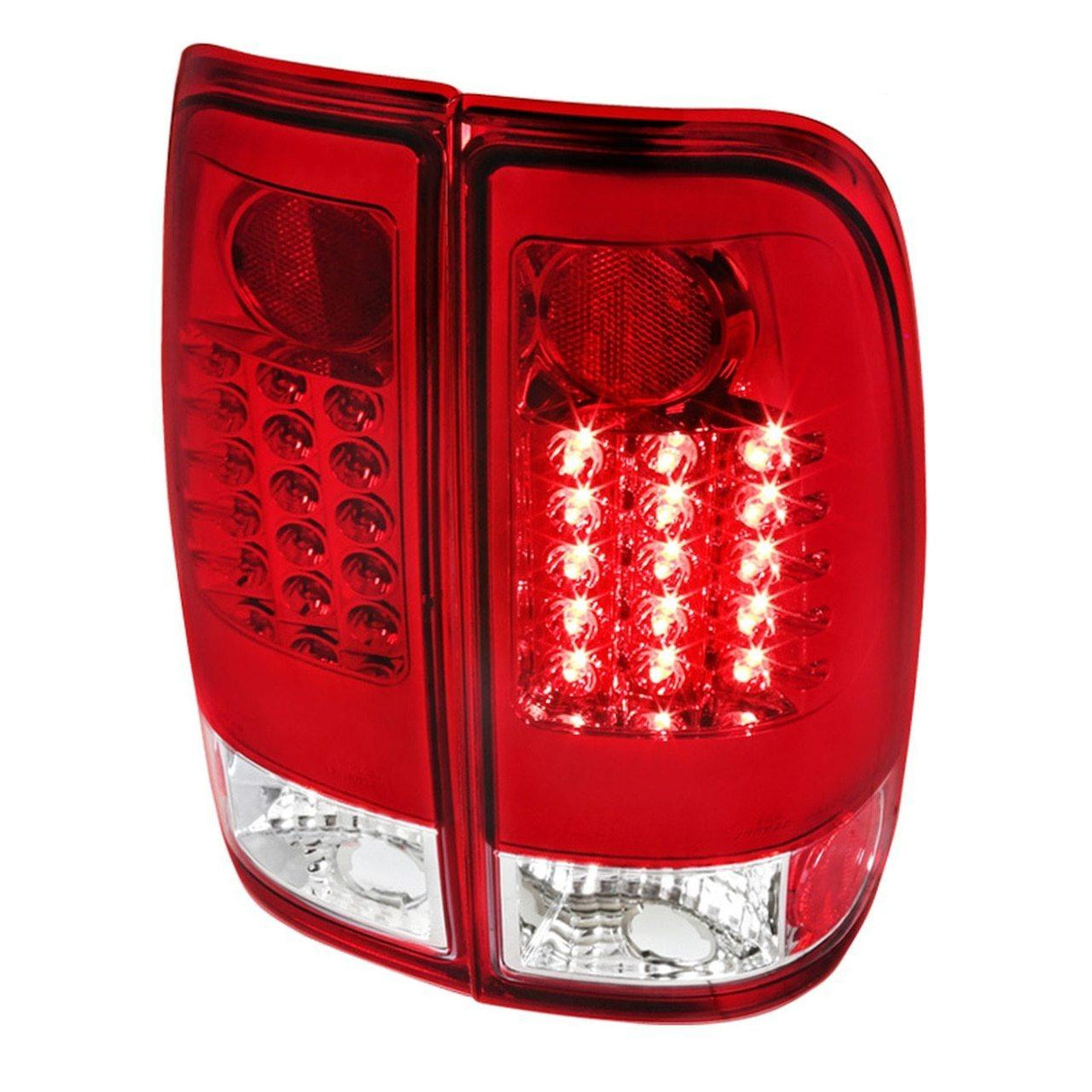 Spec-D Tail Lights Ford F150 (97-03) F250/F350 (99-07) Styleside  - LED Black / Smoke / Clear
