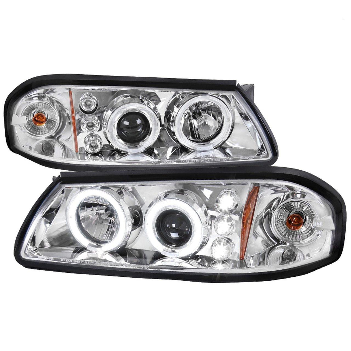 Spec-D Projector Headlights Chevy Impala (2000-2005) LED Halo - Black / Chrome