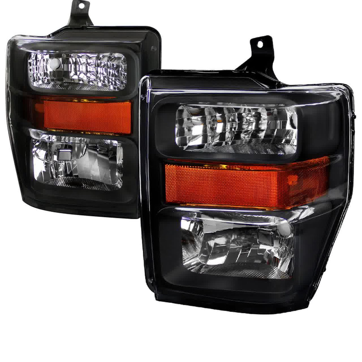 Spec-D OEM Replacement Headlights Ford F250 F350 F450 F550 Super Duty (08-10) w/ or w/o LED Light