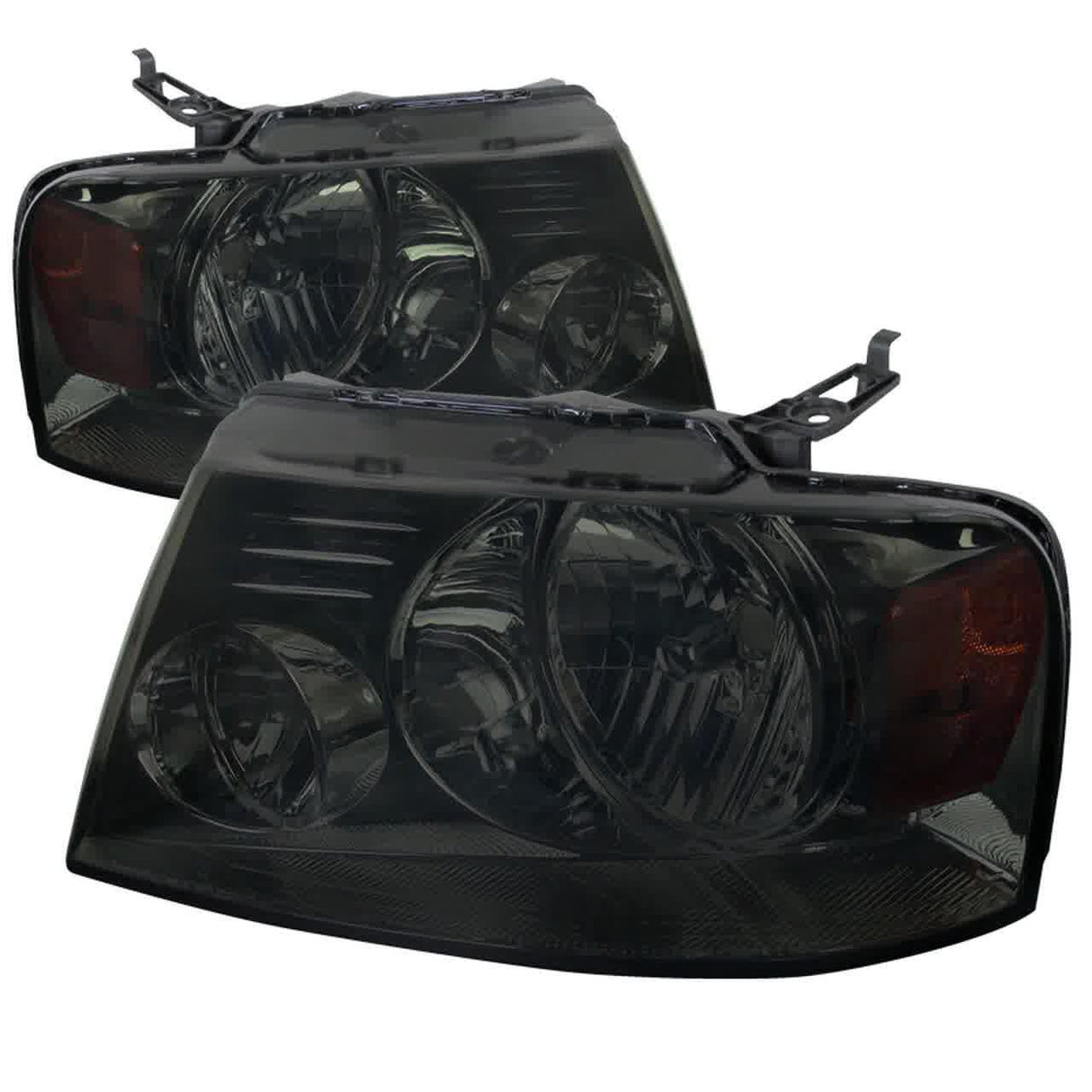 Spec-D OEM Replacement Headlights Ford F150 (04-08) Optional LED Bar - Black or Chrome