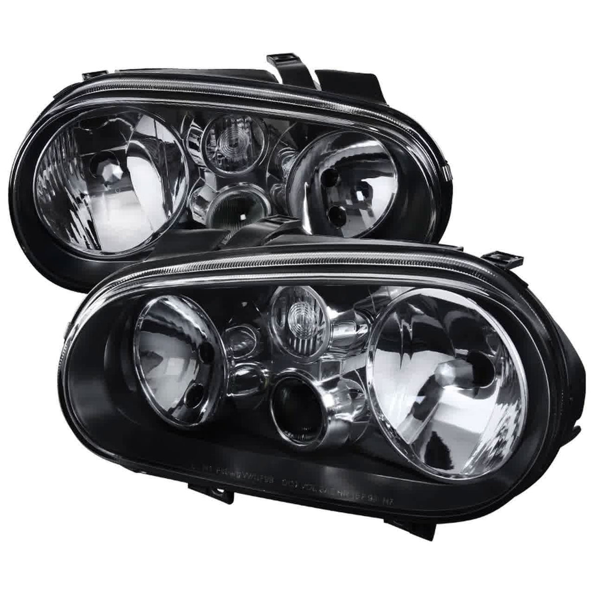 Spec-D OEM Replacement Headlights VW Golf / GTI MK4 (99-06) Matte Black Housing