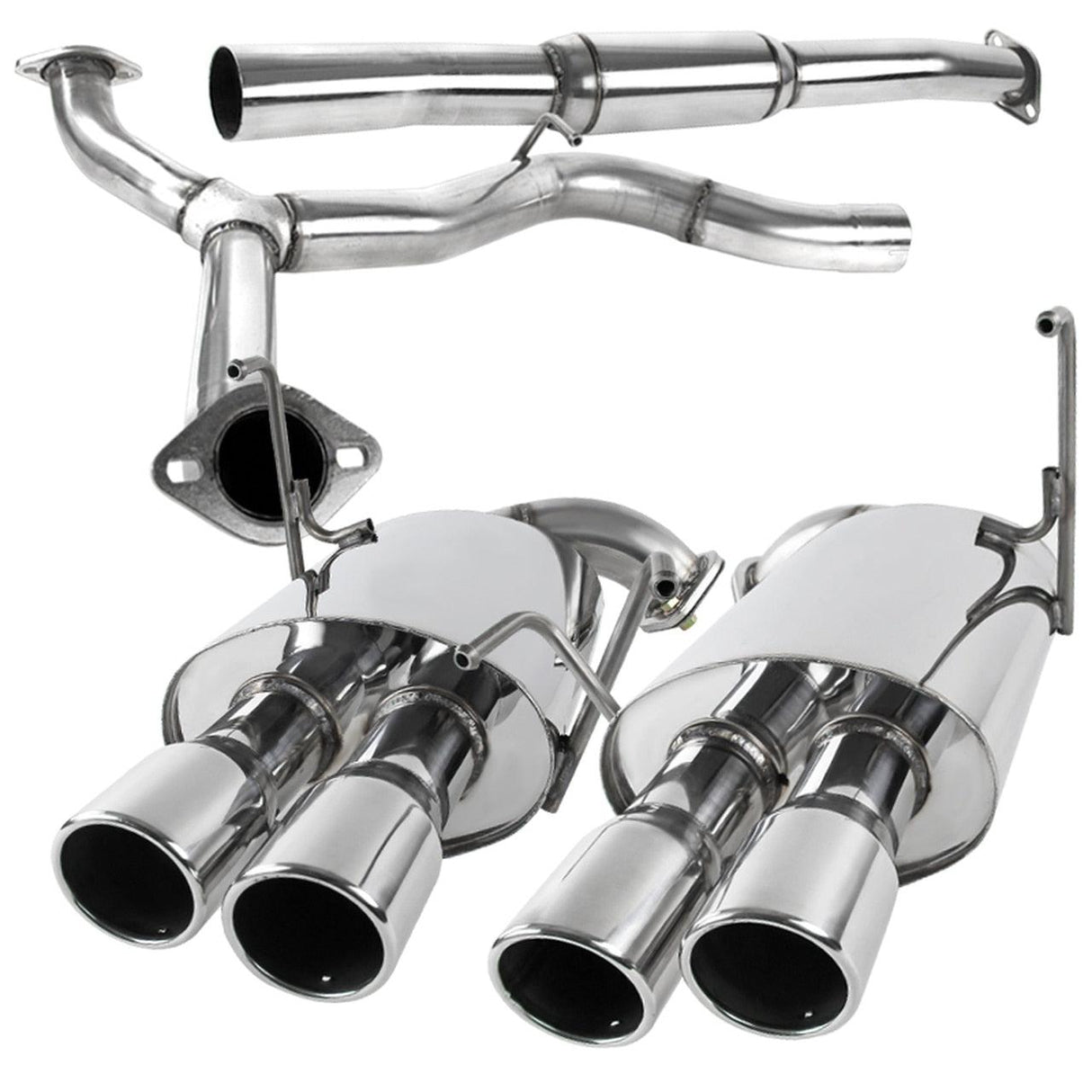 Spec-D Tuning Exhaust Subaru WRX/STi Sedan (08-14) 3" N1 or Quad Blue Tips