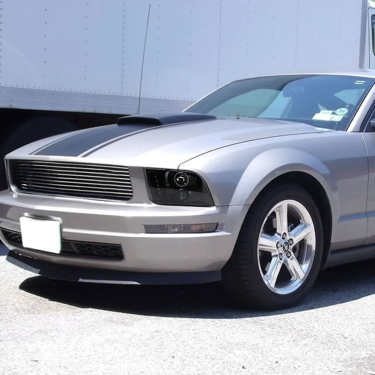 Spec-D Projector Headlights Ford Mustang S197 (05-09) w/ Halo & LED Strip - Black or Chrome