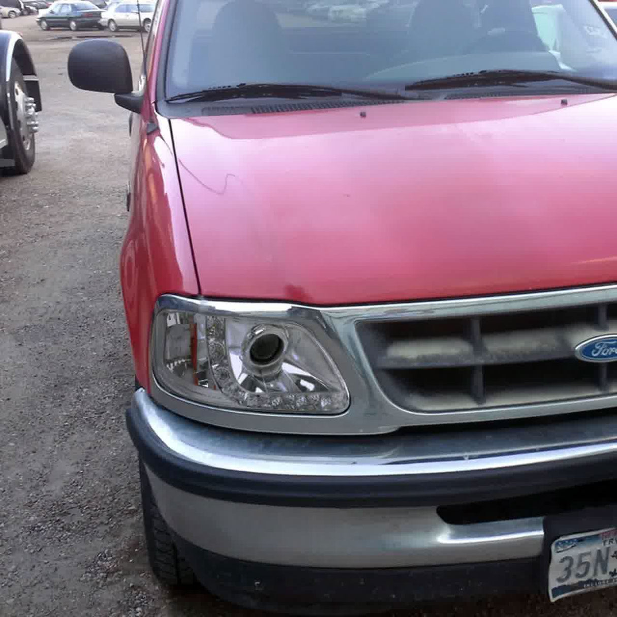 Spec-D Projector Headlights Ford F150 (97-04) Expedition (97-02) w/ SMD LED Light Strip - Black or Chrome