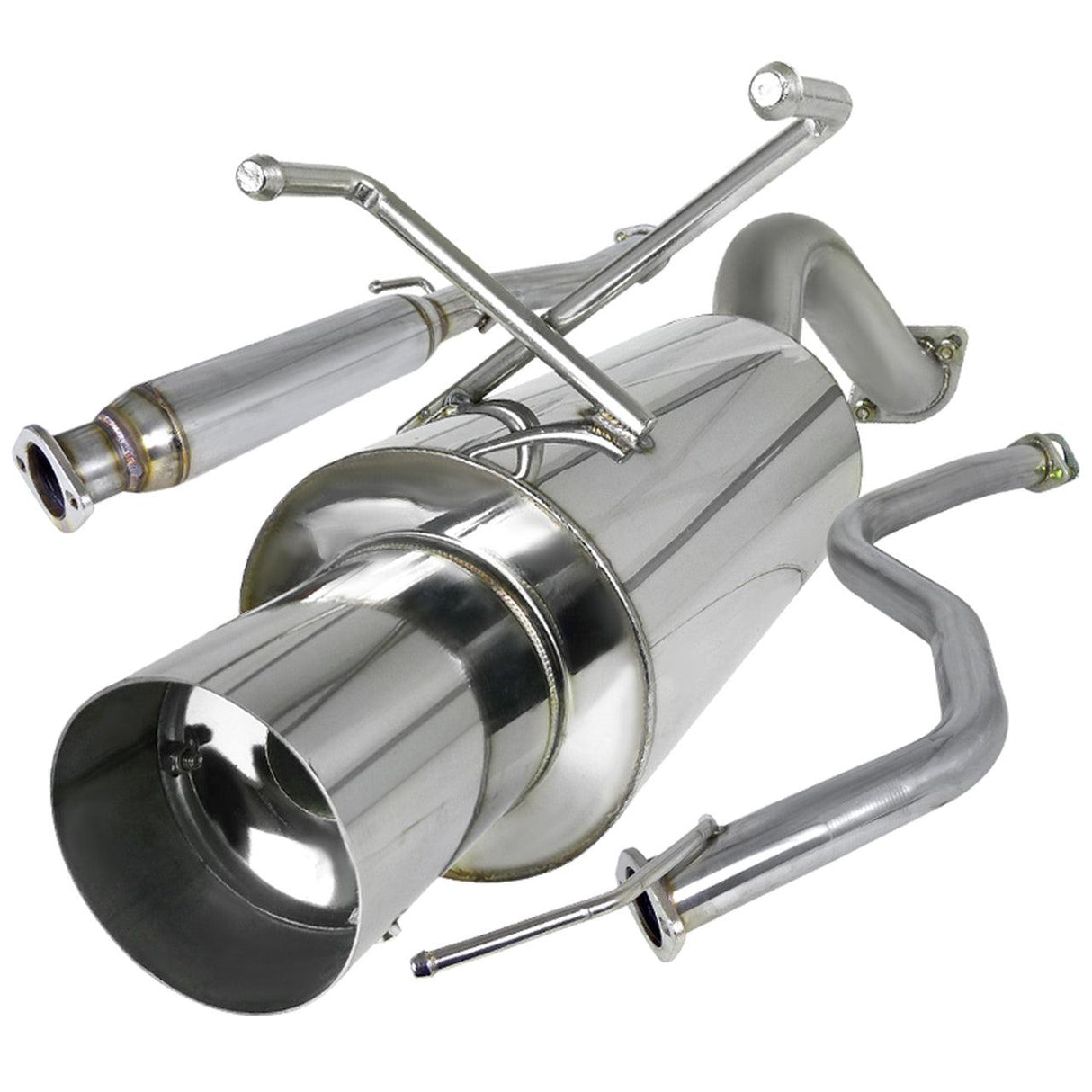 Spec-D Tuning Exhaust Honda Civic EG/EK (92-00) Polished or Blue Burnt Tip N1