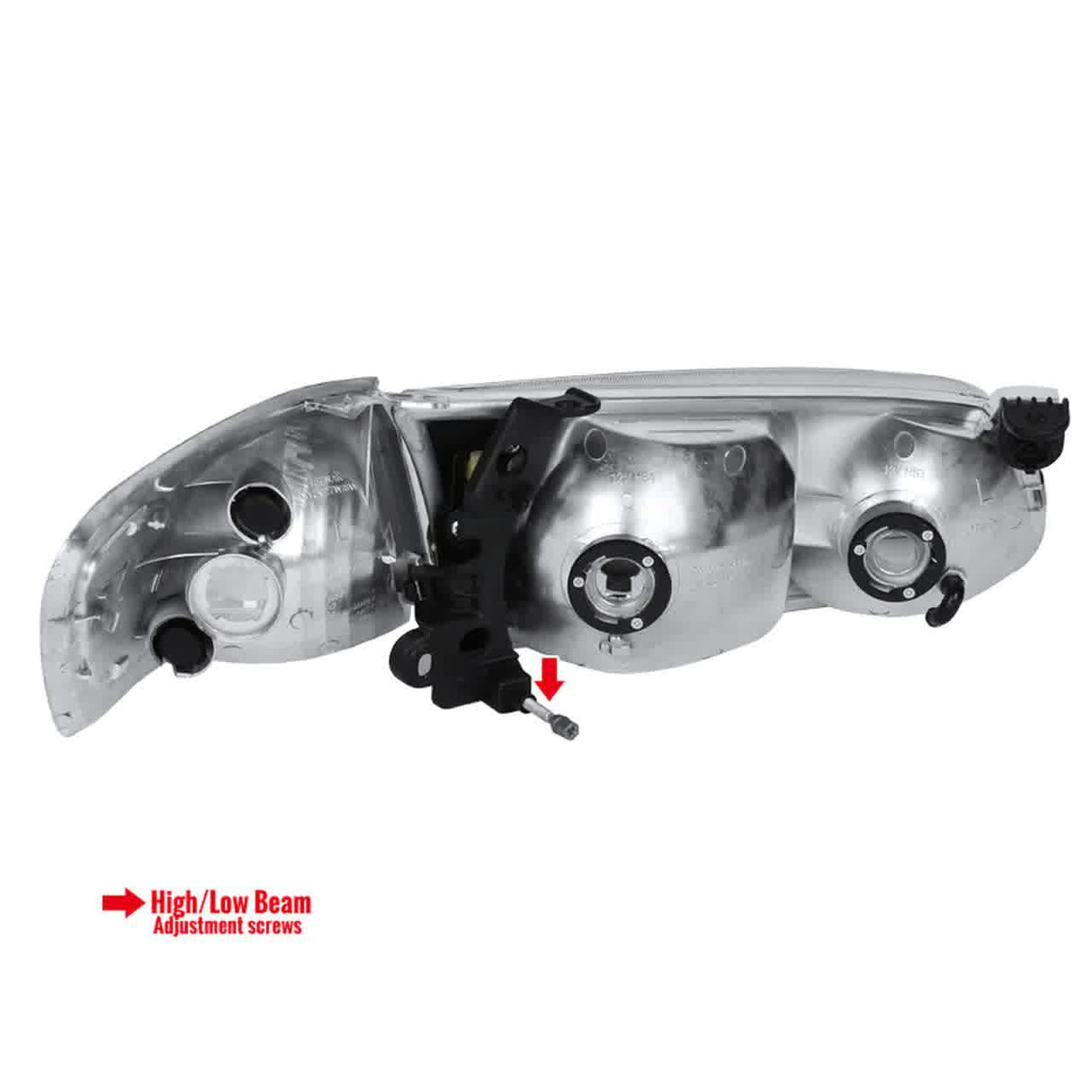 OEM Replacement Headlights Toyota Camry (00-01) Matte Black or Chrome Housing - K2 Industries