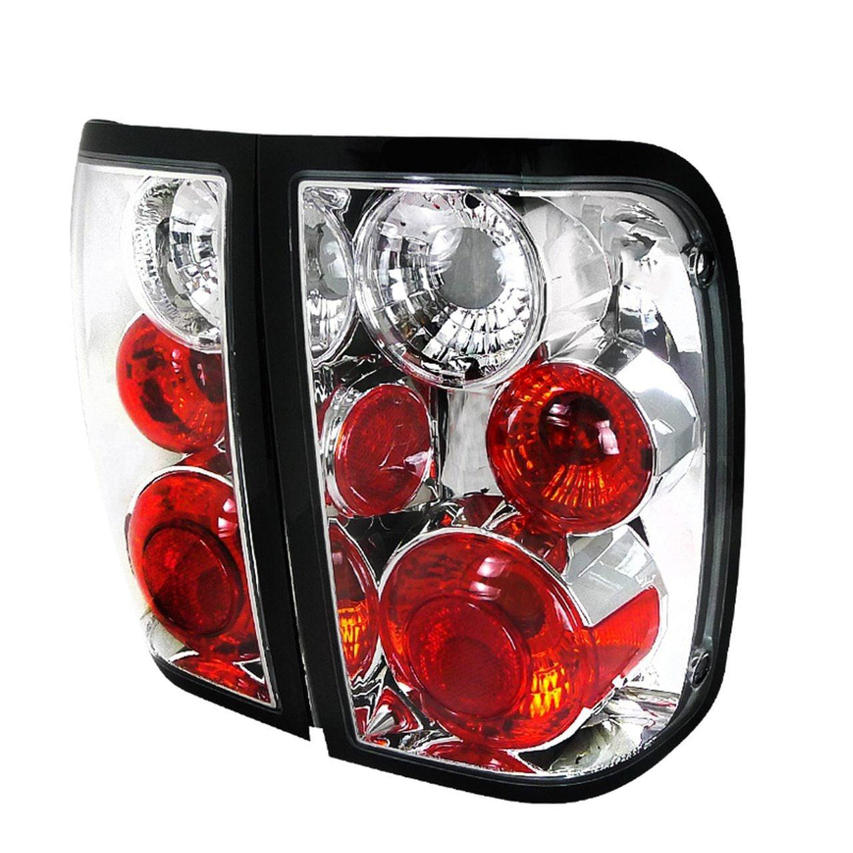 Spec-D Tail Lights Ford Ranger (2001-2005) Black / Smoked / Chrome