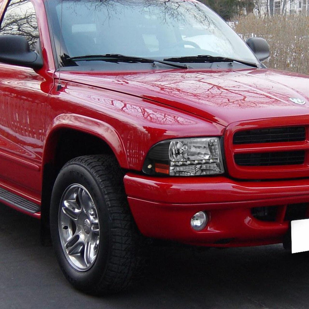 Spec-D Projector Headlights Dodge Dakota (97-04) Durango (98-03) Halo or SMD LED Strip - Black or Chrome