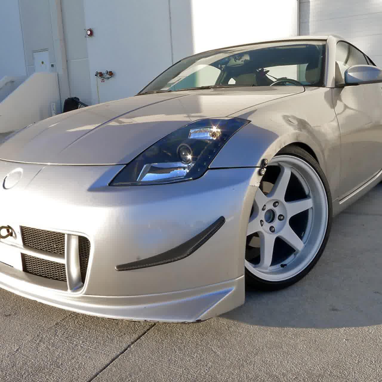 Nissan 350Z SMD LED Strip with HID Black or Chrome Projector Headlights (2003-2005) - K2 Industries