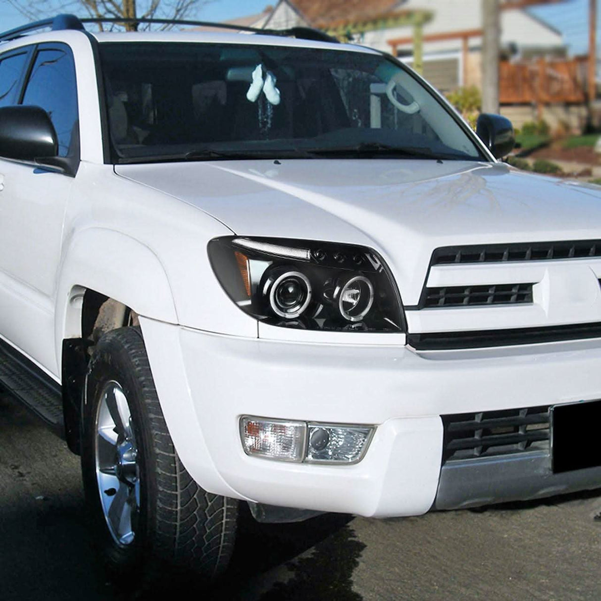 Spec-D Projector Headlights Toyota 4Runner (03-04-05) 4th Gen - Dual Halo w/ LED DRL - Black or Chrome
