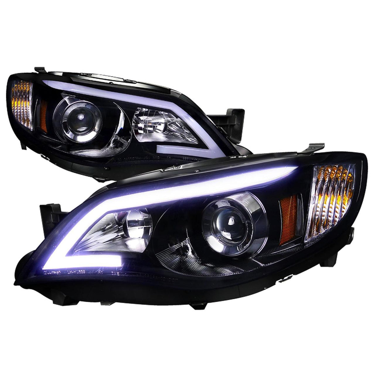 Spec-D Projector Headlights Subaru WRX (08-14) Outback (08-11) w/ LED DRL - Black or Chrome