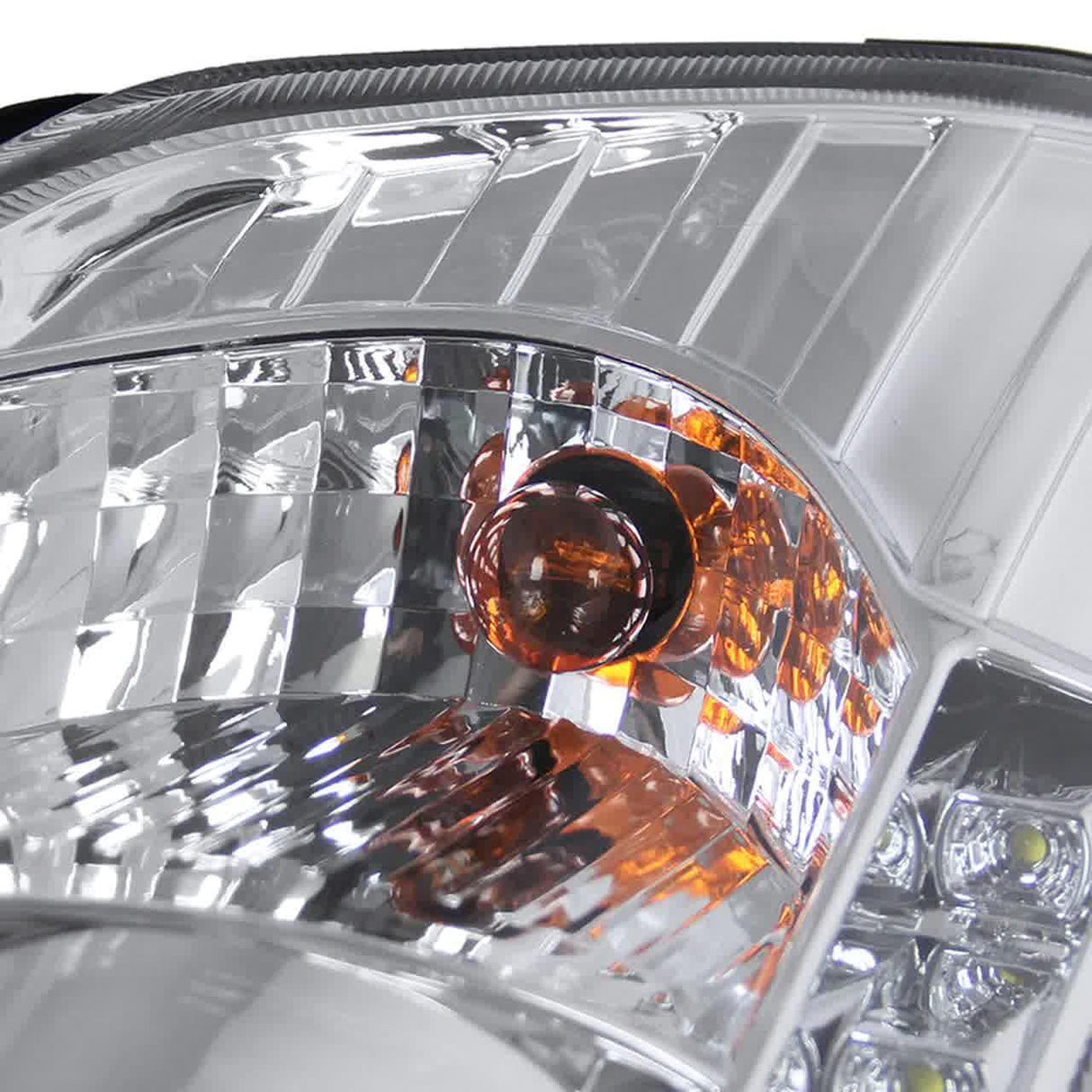 Nissan 350Z SMD LED Strip with HID Black or Chrome Projector Headlights (2003-2005) - K2 Industries