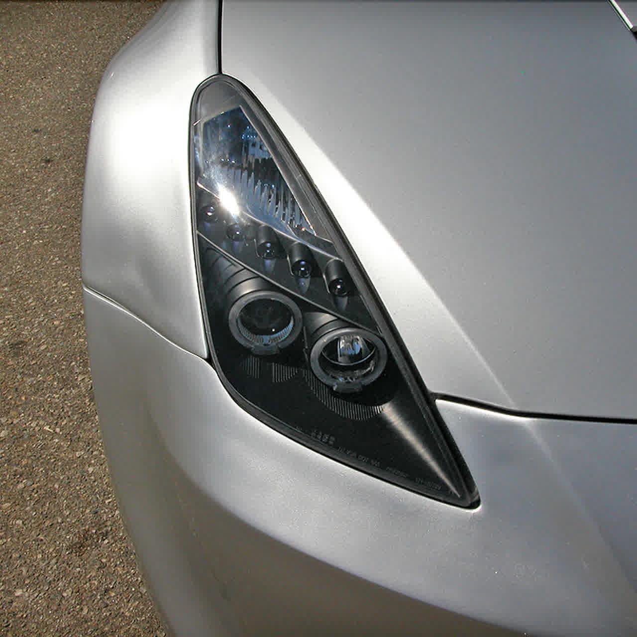 Spec-D Projector Headlights Toyota Celica (00-05) Dual Halo w/ LED - Black / Chrome