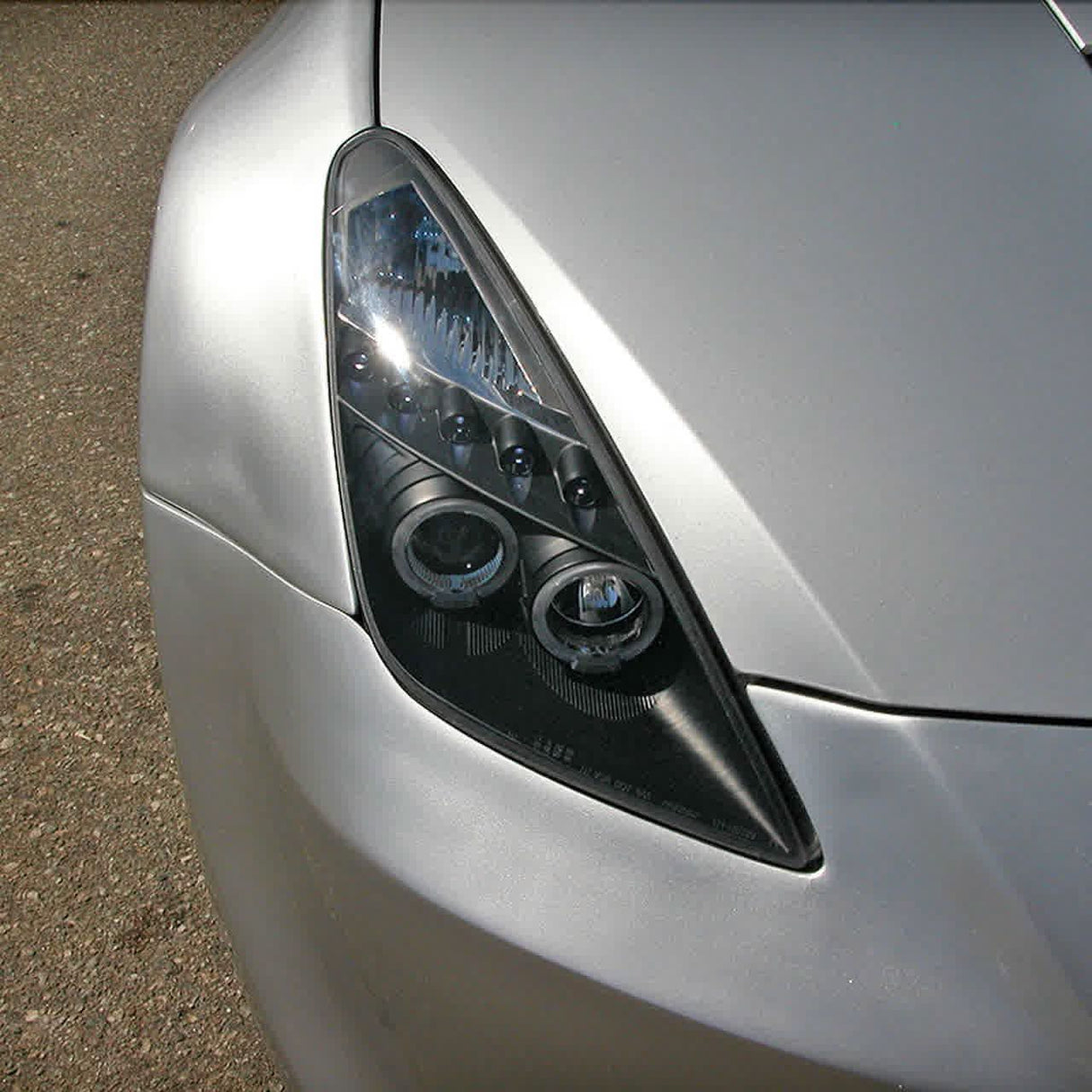 Spec-D Projector Headlights Toyota Celica (00-05) Dual Halo w/ LED - Black / Chrome