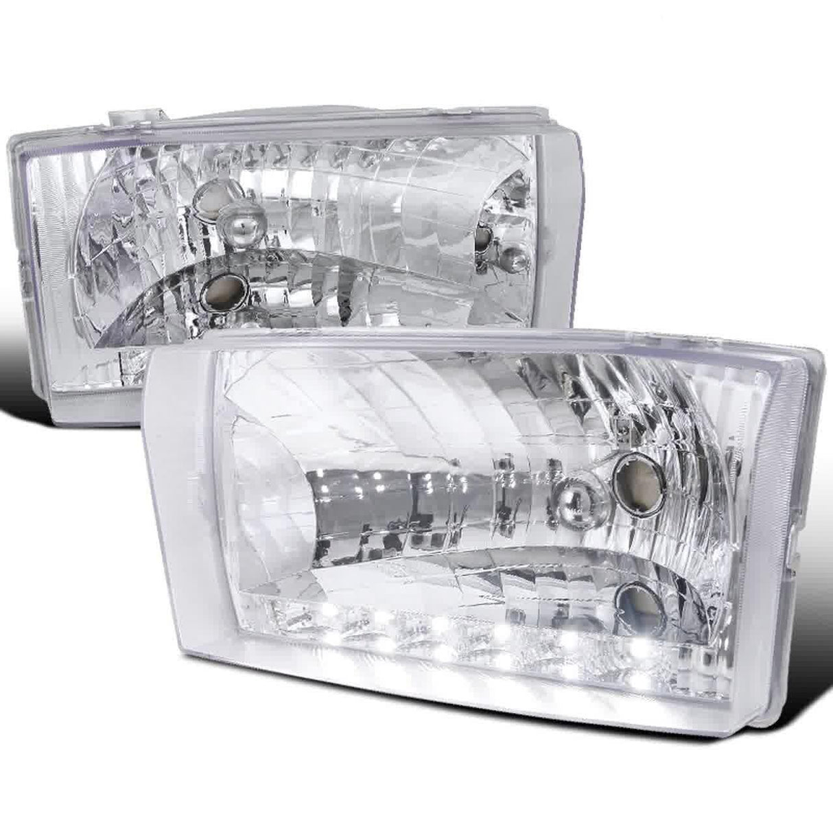 Spec-D OEM Replacement Headlights Ford F250 F350 F450 F550 Super Duty (99-04) w/ or w/o LED Light