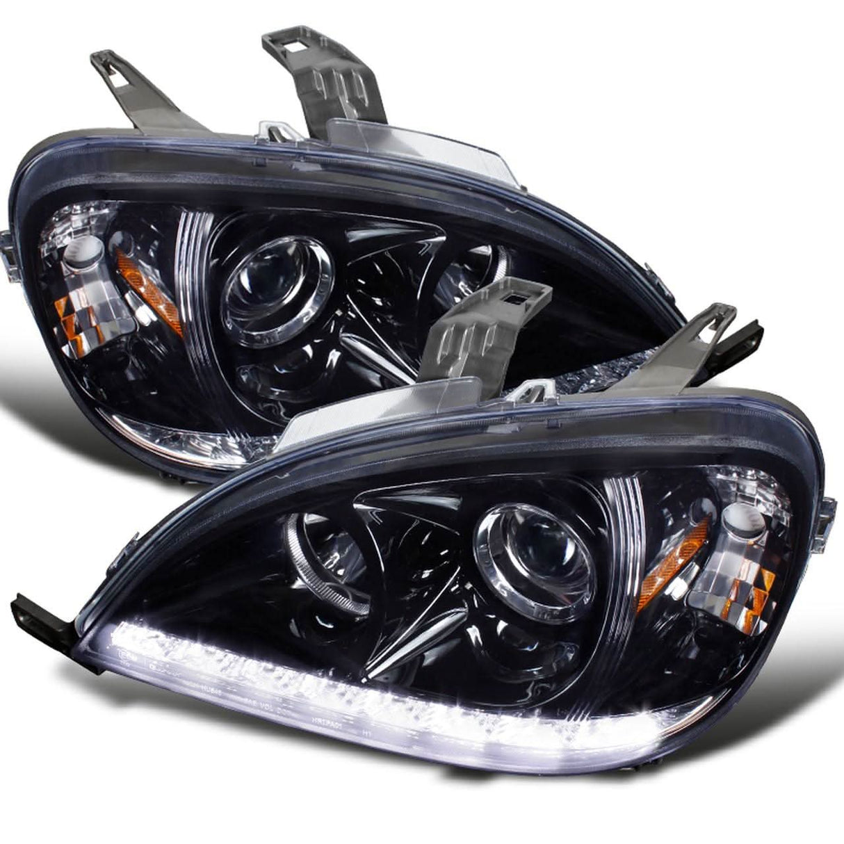 Spec-D Projector Headlights Mercedes ML320 / ML350 (02-05) LED DRL - Black or Chrome