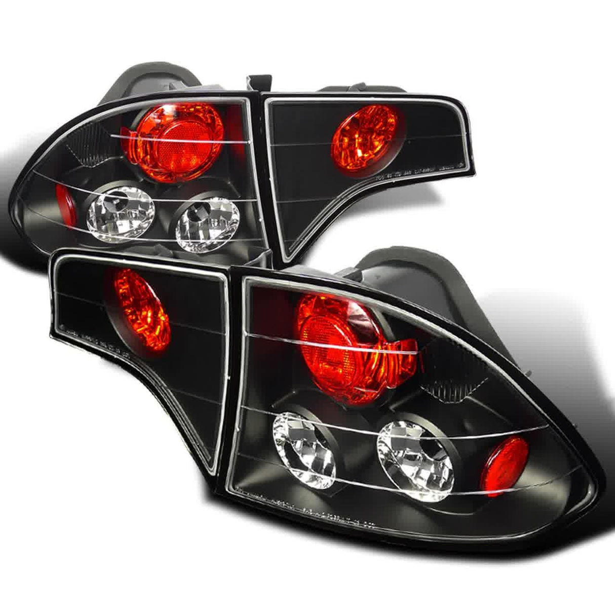 Tail Lights Honda Civic Sedan (2006-2011) Black or Chrome Housing - K2 Industries