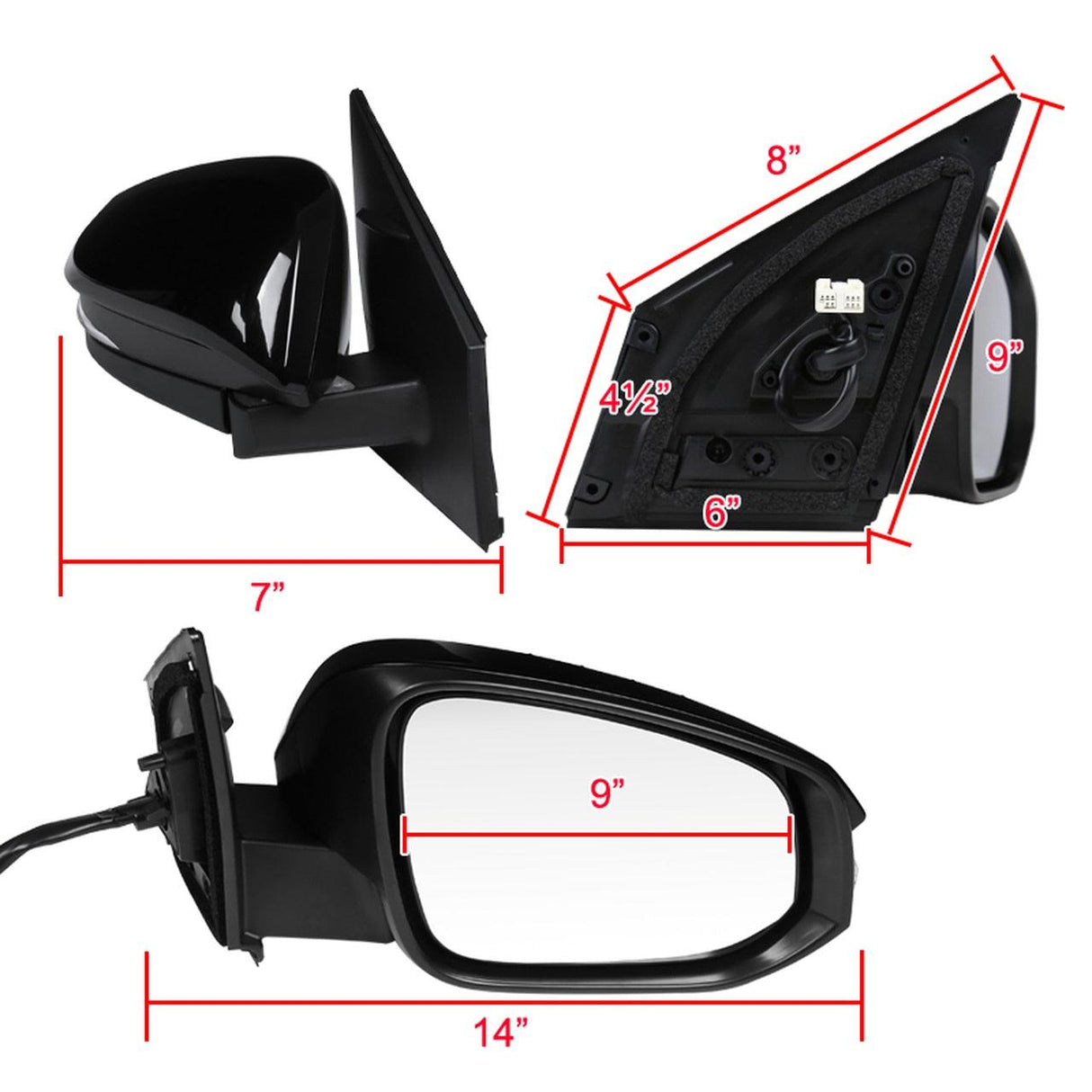 Spec-D Mirrors Toyota RAV4 (2013-2014-2015) Powered/Heated w/ LED Turn Signal