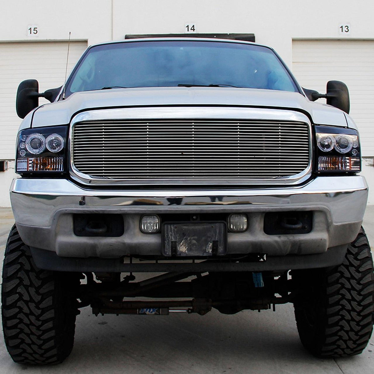 Spec-D Projector Headlights Ford F250 F350 F450 (99-04) LED Halo DRL - Black / Chrome / Smoked