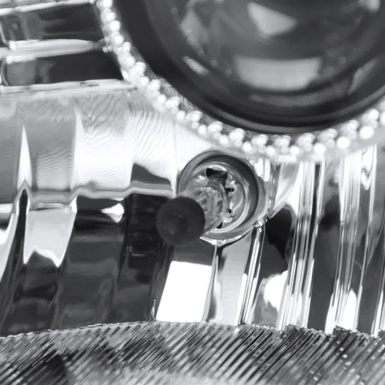 Nissan 350Z SMD LED Strip with HID Black or Chrome Projector Headlights (2003-2005) - K2 Industries