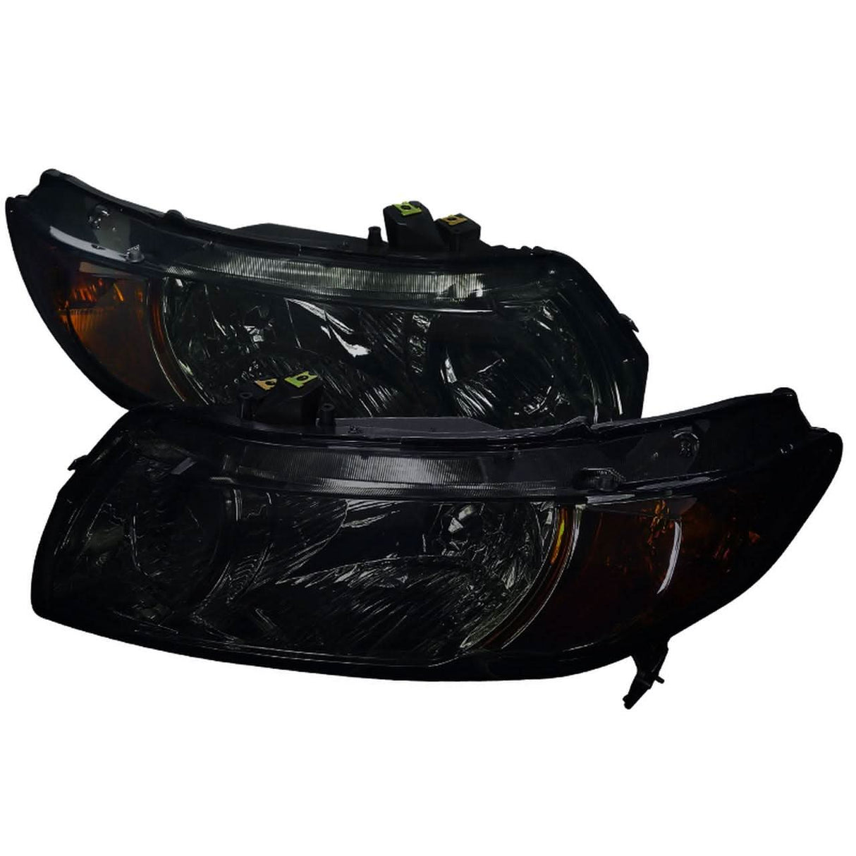 Spec-D OEM Replacement Headlights Honda Civic Coupe (06-11) JDM Euro Style - Black or Chrome