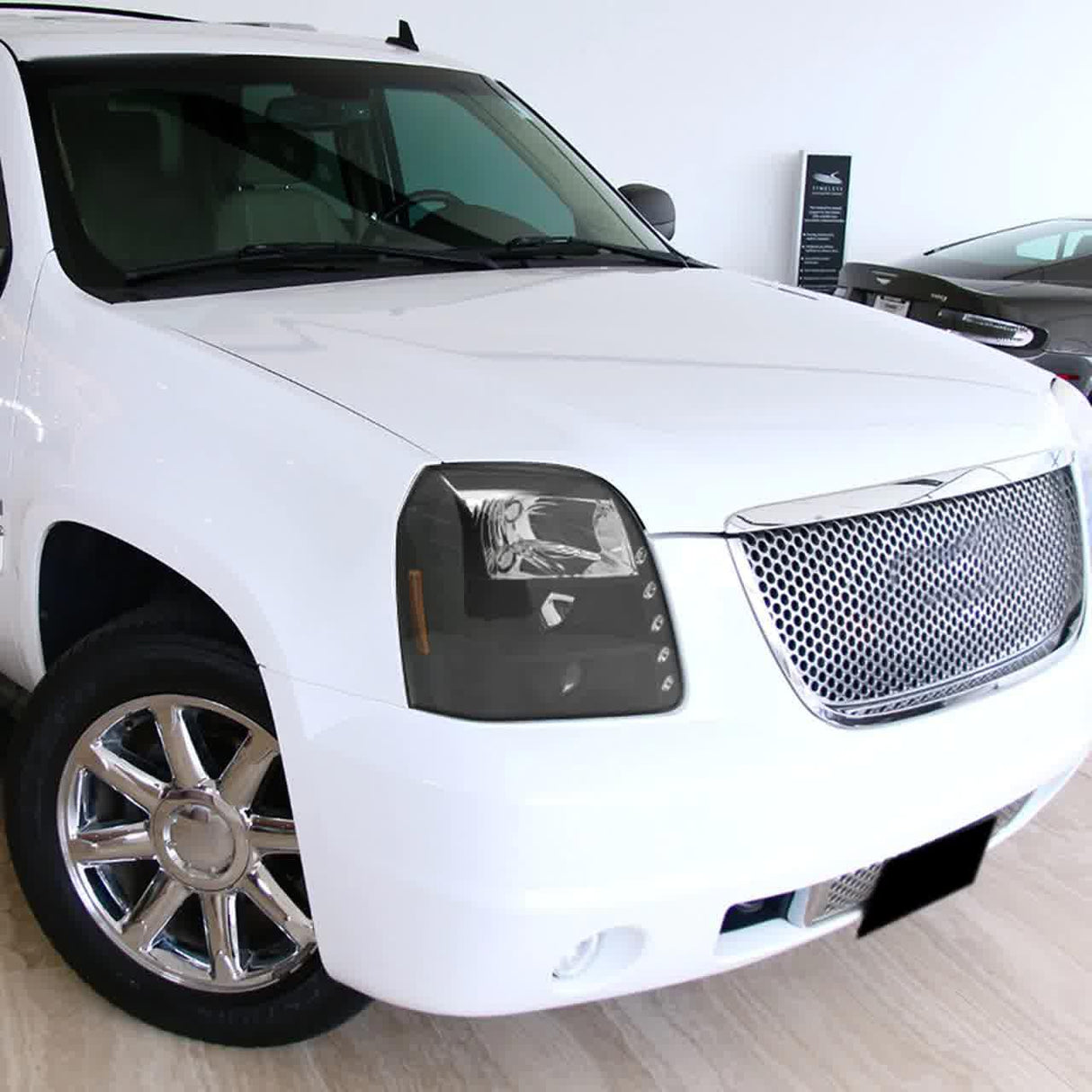 Spec-D Projector Headlights GMC Yukon/Yukon XL (07-14) w/ LED DRL Strip - Black or Chrome