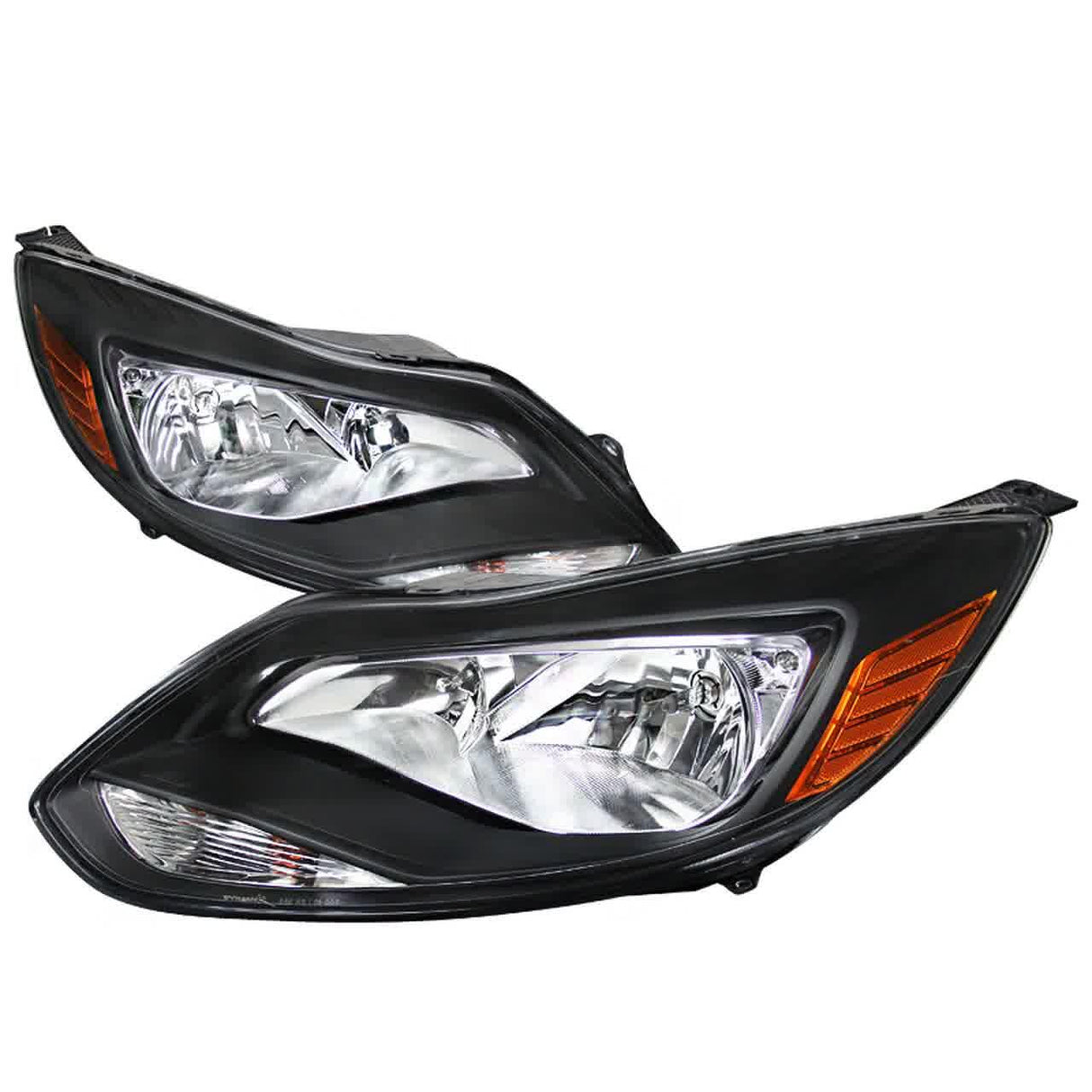 Spec-D OEM Replacement Headlights Ford Focus (12-14) Matte Black or Chrome Housing
