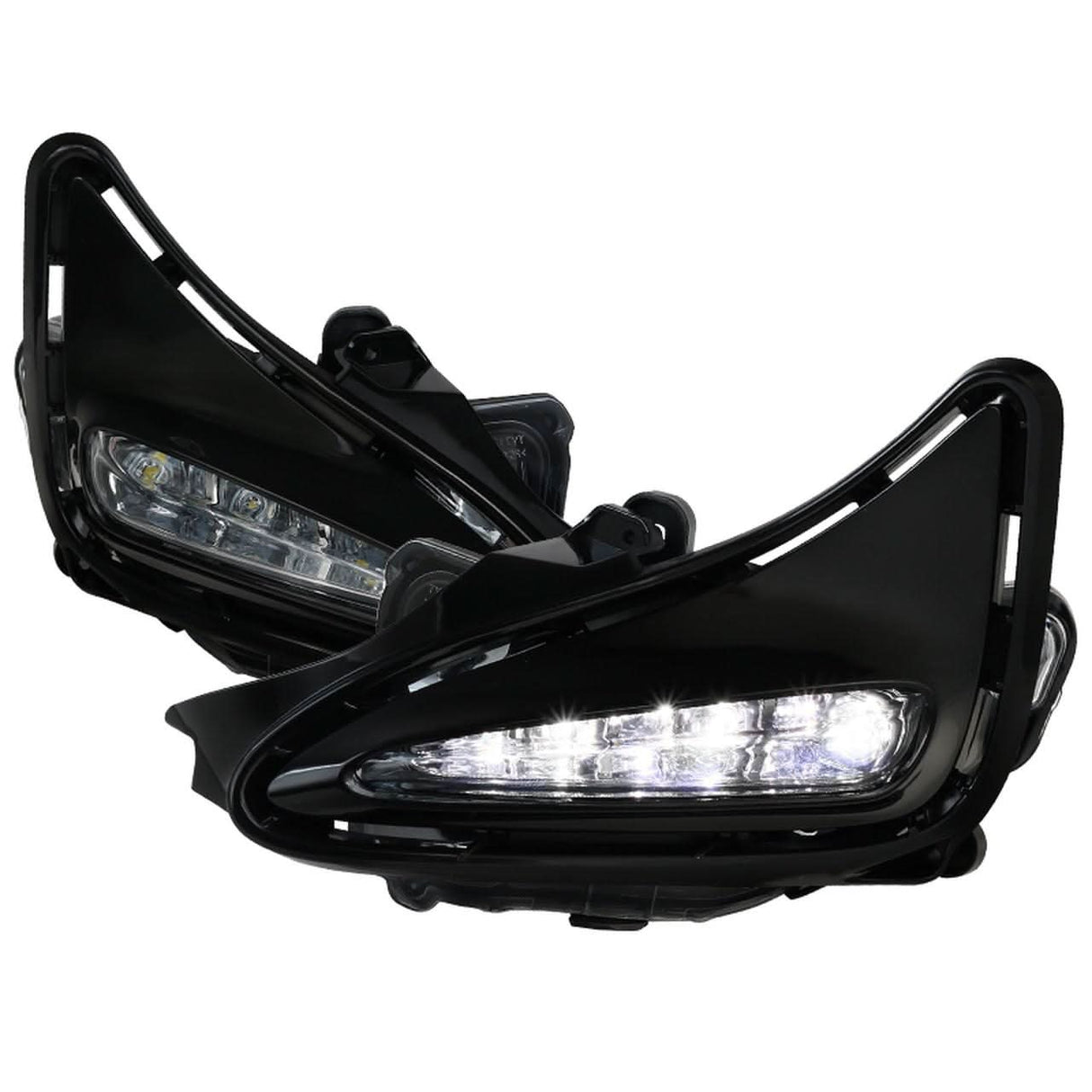 Spec-D LED Fog Lights Toyota Corolla w/ Sport Bumper (17-18) Chrome Housing - Clear Lens