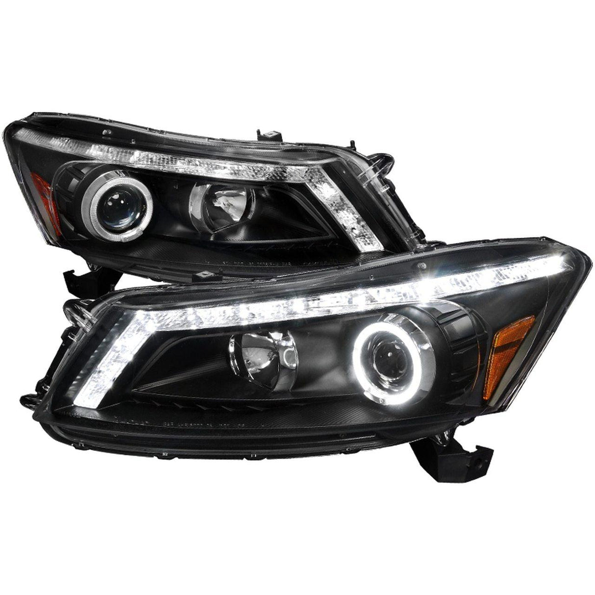 Spec-D Projector Headlights Honda Accord Sedan (08-12) LED DRL w/ Halo - Black or Chrome