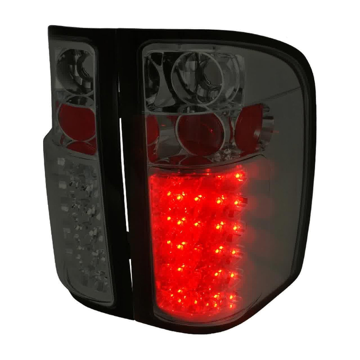 Spec-D LED Tail Lights Chevy Silverado (2007-2014) Black / Clear