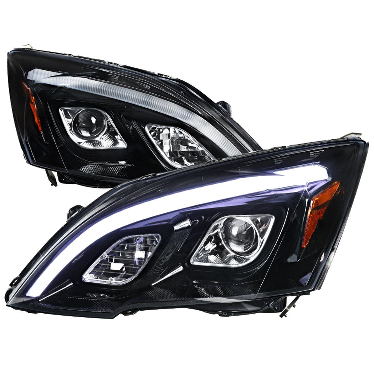 Spec-D Projector Headlights Honda CRV (2007-2011) LED DRL - Black or Chrome