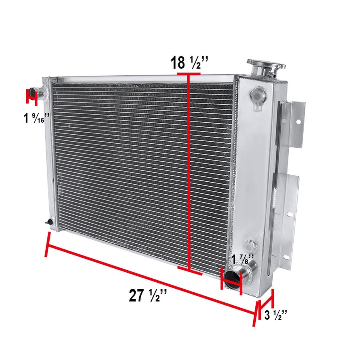 Spec-D Aluminum Radiator Camaro / Firebird V8 MT (1967-1968-1969) 3 Row