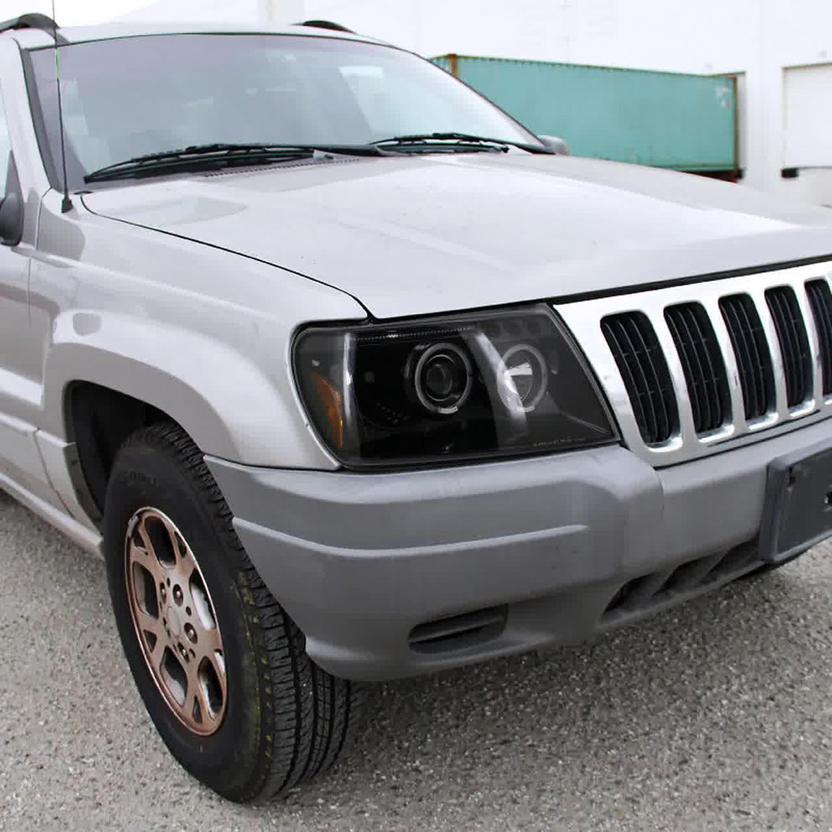 Spec-D Projector Headlights Jeep Grand Cherokee (99-04) Halo LED - Black or Chrome