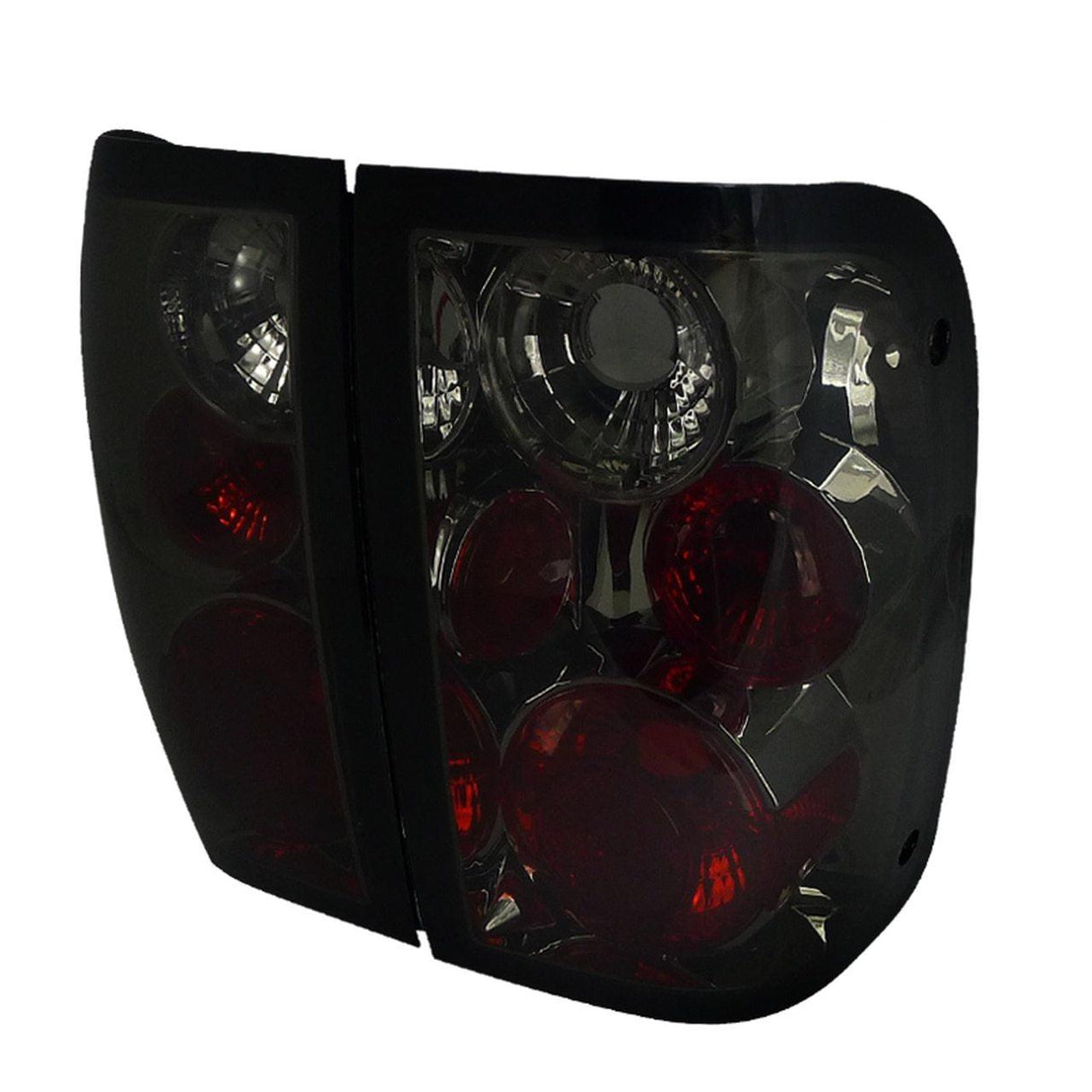 Spec-D Tail Lights Ford Ranger (2001-2005) Black / Smoked / Chrome