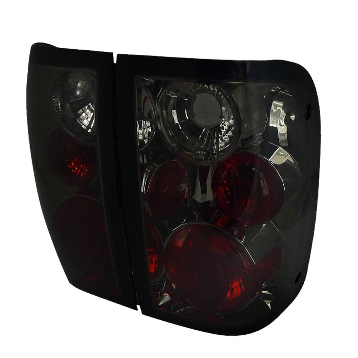 Spec-D Tail Lights Ford Ranger (2001-2005) Black / Smoked / Chrome