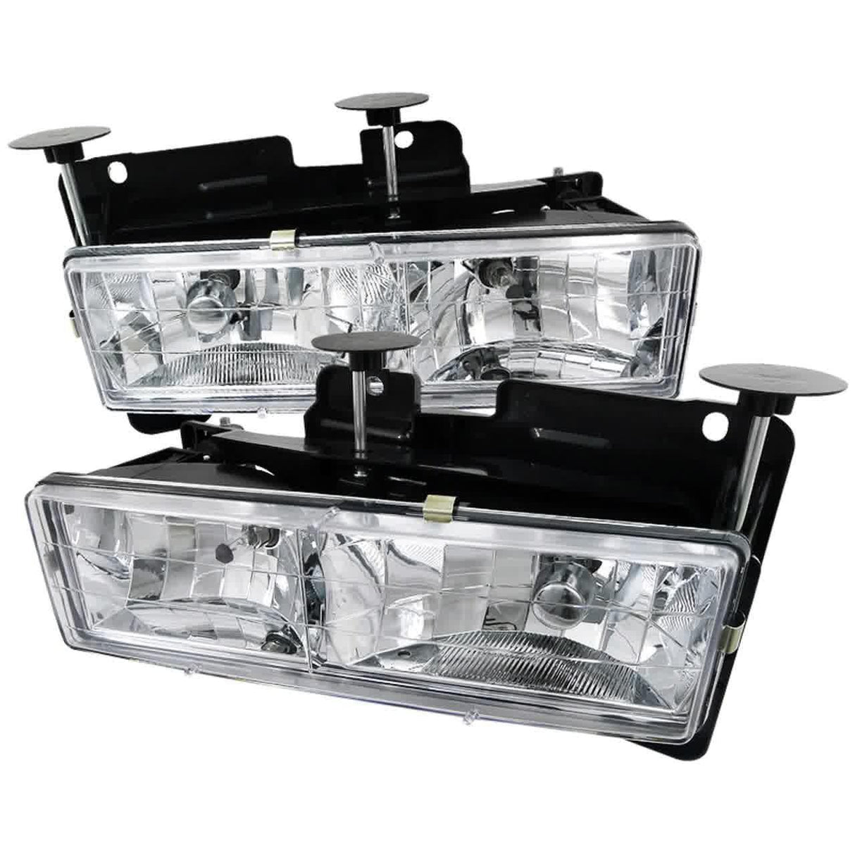 Spec-D OEM Replacement Headlights Silverado (88-98) Suburban (94-99) Chrome or Black