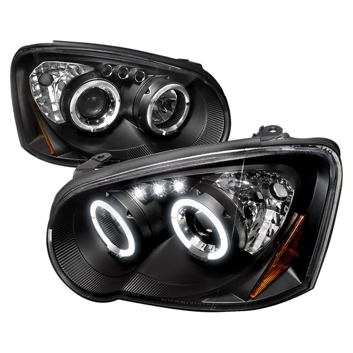 Spec-D Projector Headlights Subaru WRX / Outback (04-05) Dual Halo LED - Black or Chrome