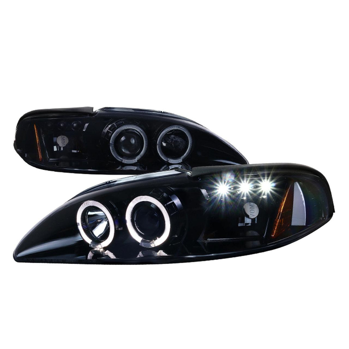 Spec-D Projector Headlights Ford Mustang SN95 (94-98) Halo LED - Black or Chrome