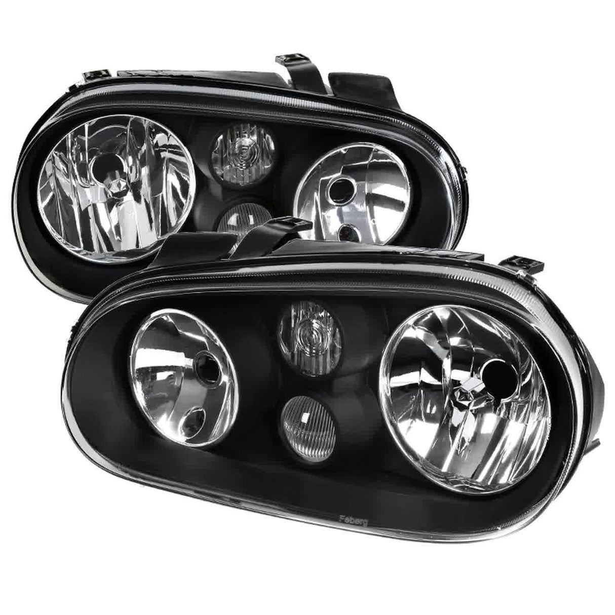 Spec-D OEM Replacement Headlights VW Golf / GTI MK4 (99-06) Matte Black Housing