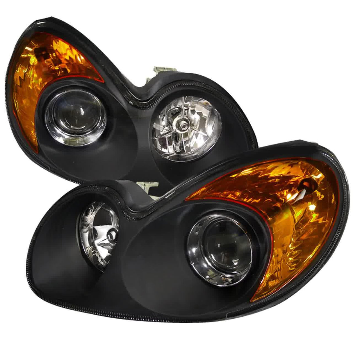 Spec-D Projector Headlights Hyundai Sonata (2002-2005) Matte Black or Chrome Housing
