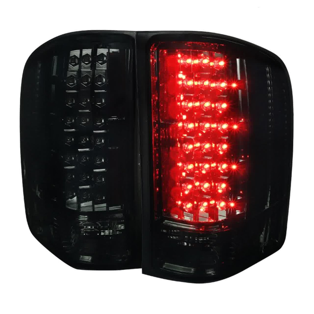 Spec-D LED Tail Lights Chevy Silverado (2007-2014) Black / Clear