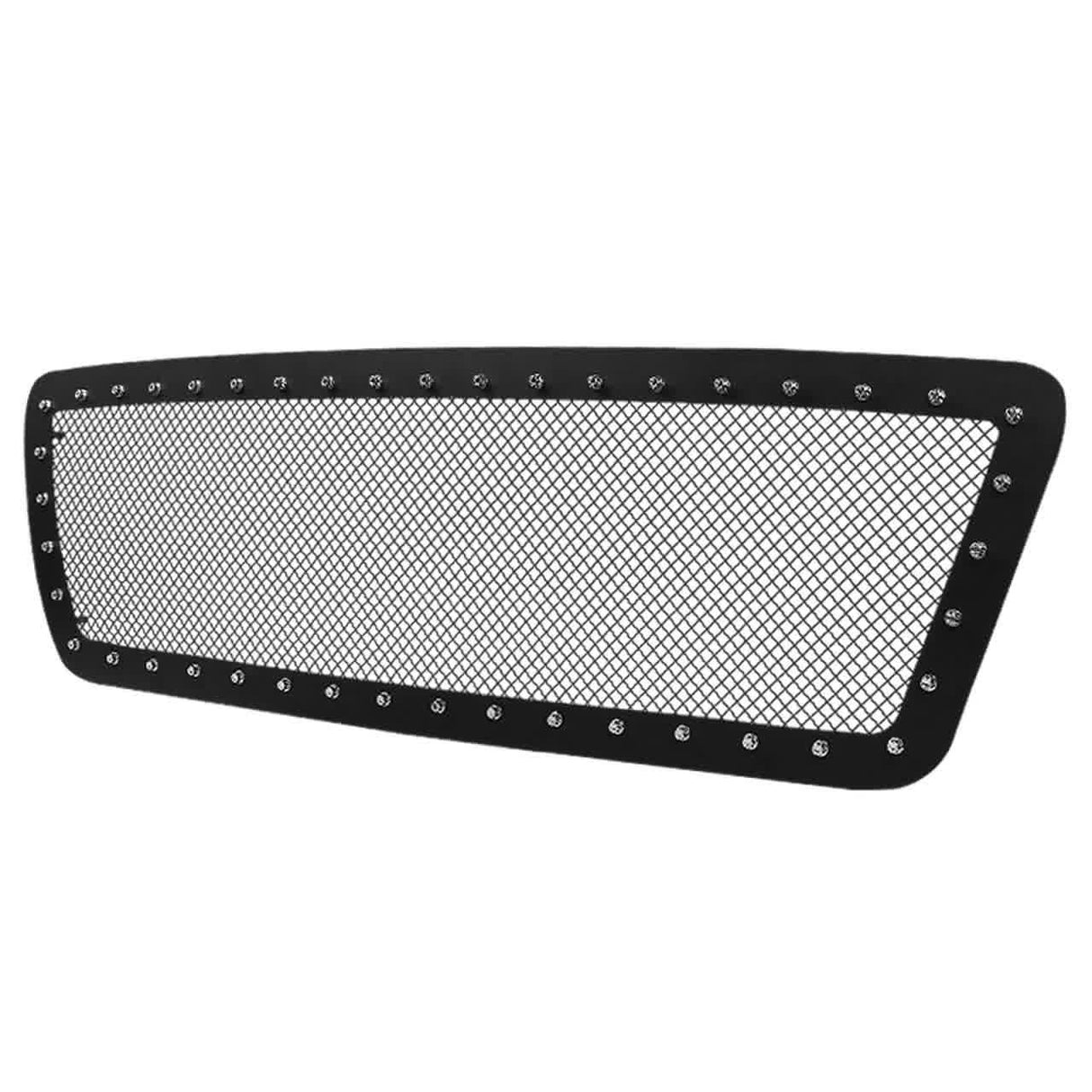 Spec-D Grill Insert Ford F150 (2004-2007) Rivet Style Black Stainless Steel