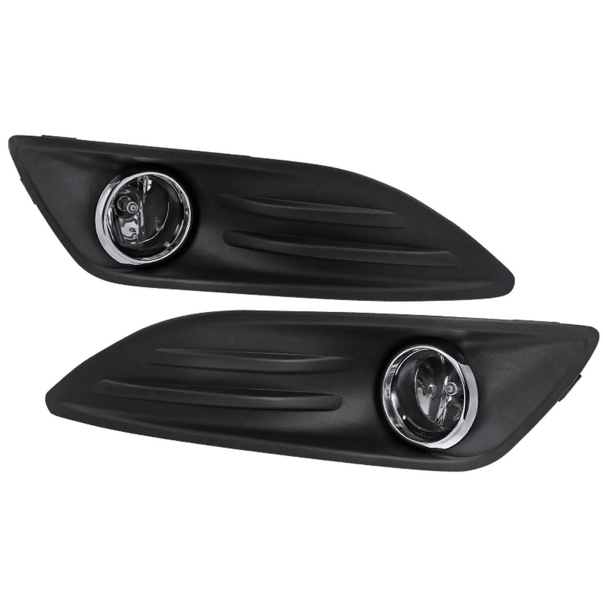 Spec-D OEM Fog Lights Ford Fiesta (2014-2017) Chrome Housing - Clear Lens