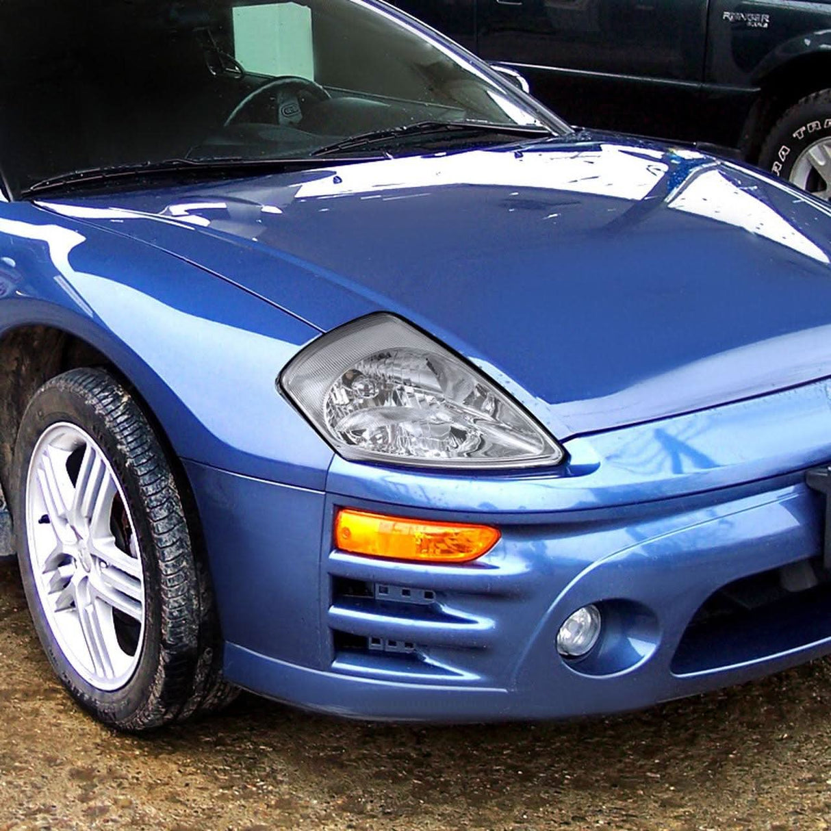 Spec-D OEM Replacement Headlights Mitsubishi Eclipse (00-05) Matte Black or Chrome