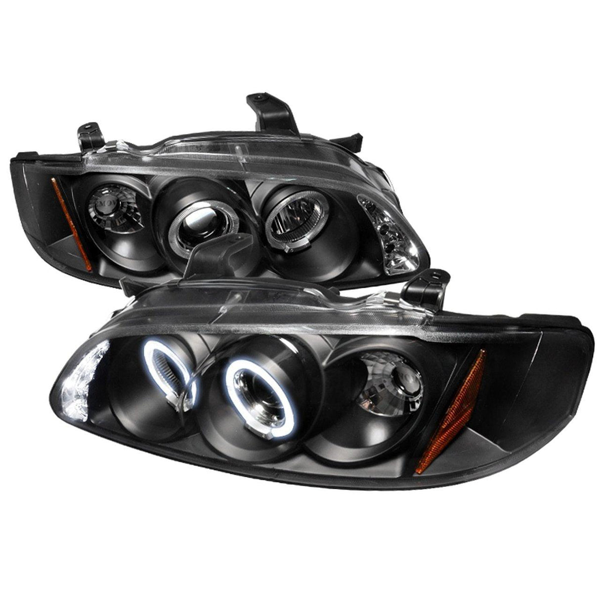 Spec-D Projector Headlights Nissan Sentra (00-03) Dual LED Halo - Black or Chrome