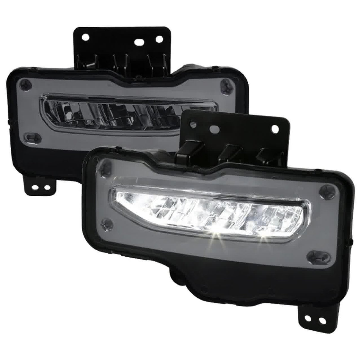 Spec-D LED Fog Lights GMC Sierra 1500 (16-18) Chrome Housing - Clear or Smoke Lens