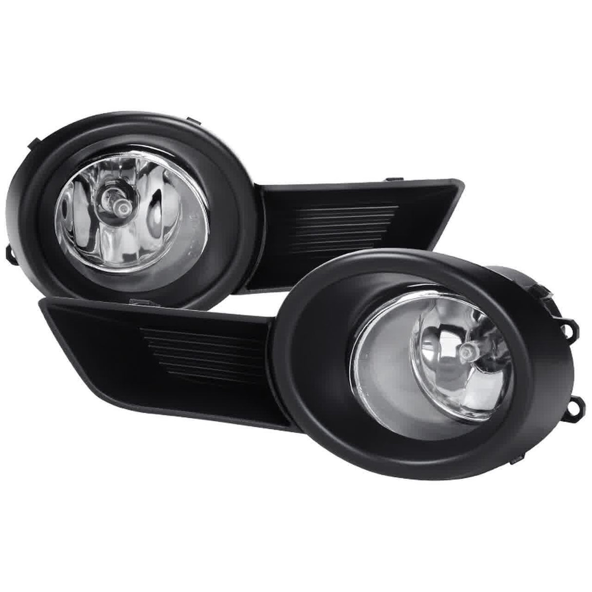 Spec-D OEM Fog Lights Toyota Highlander (08-11) Chrome Housing / Clear Lens - Chrome or Black Bezels