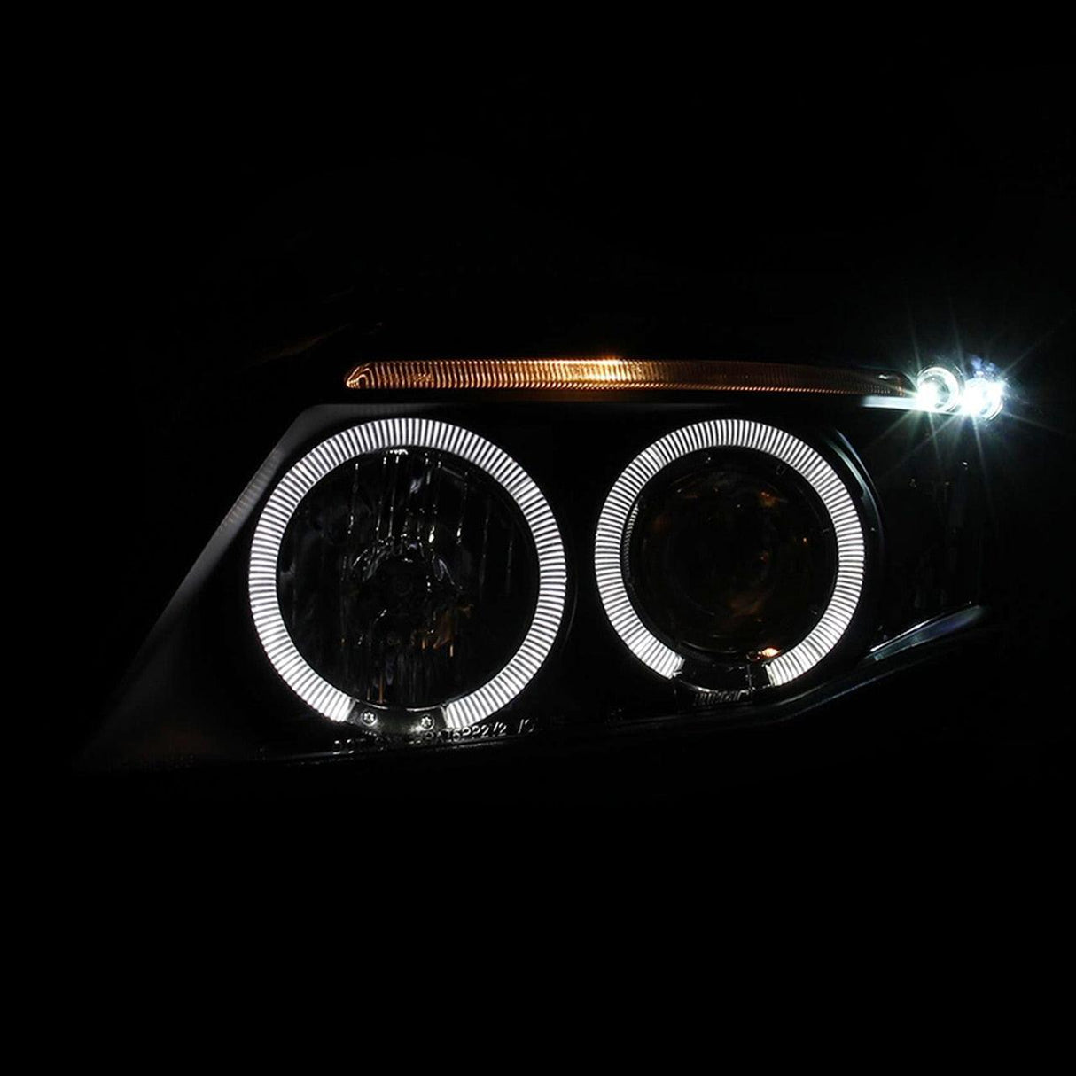 Spec-D Projector Headlights Toyota Corolla (09-10) w/ Halo & LED Accents - Black / Chrome