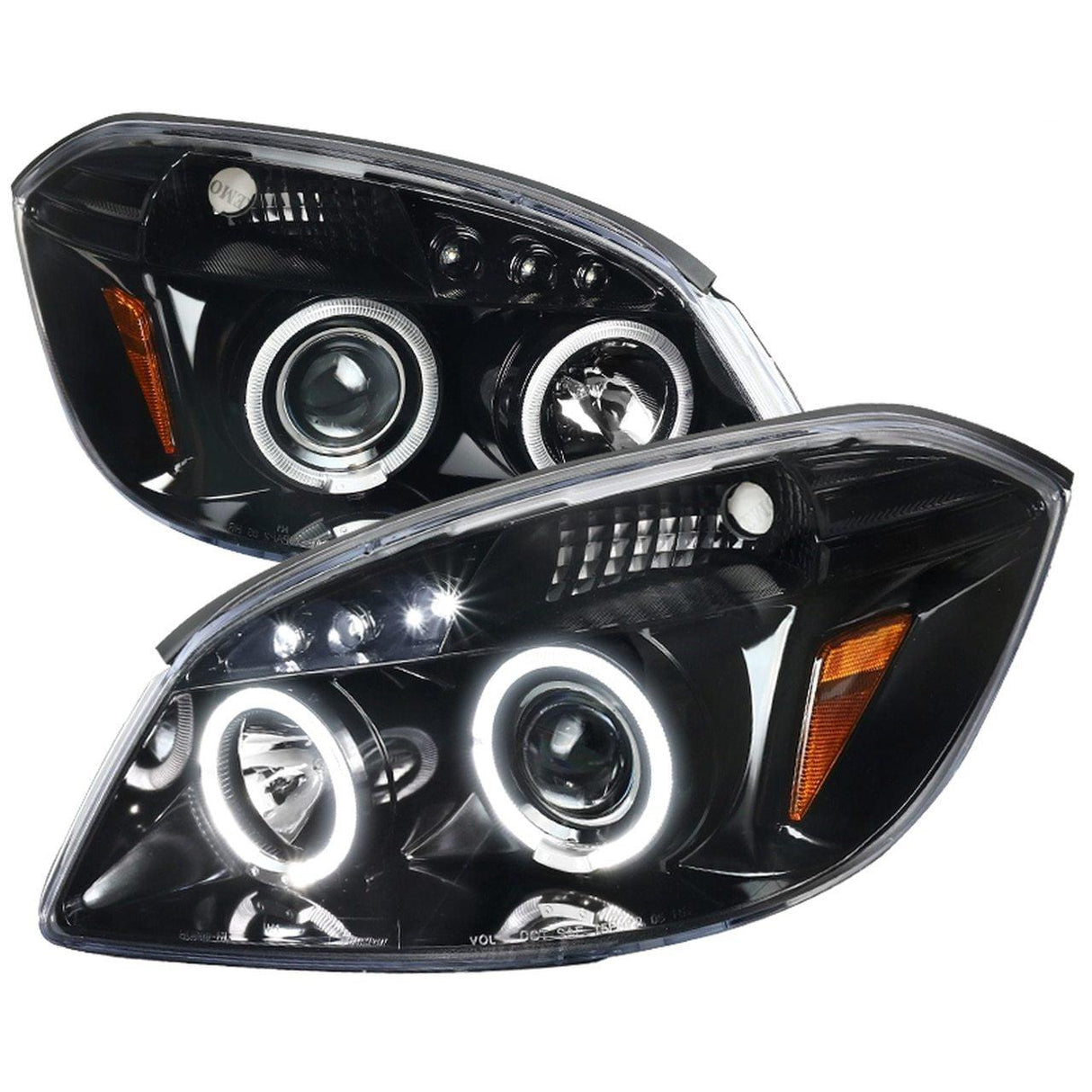 Spec-D Projector Headlights Chevy Cobalt / G5 (05-10) Dual Halo LED - Chrome or Black